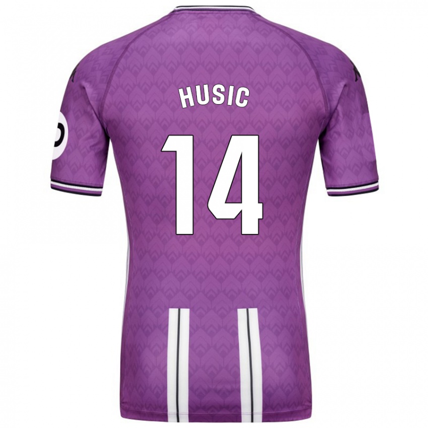 Heren Salih Husic #14 Paars Wit Thuisshirt Thuistenue 2024/25 T-Shirt