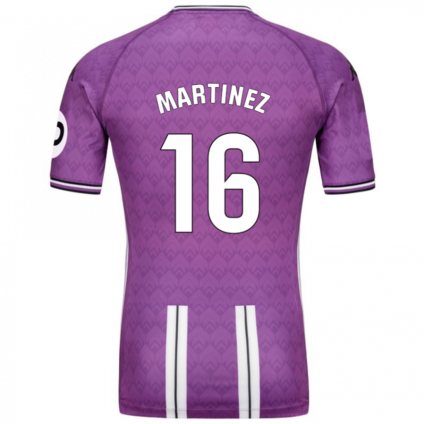 Heren Jesús Martínez #16 Paars Wit Thuisshirt Thuistenue 2024/25 T-Shirt