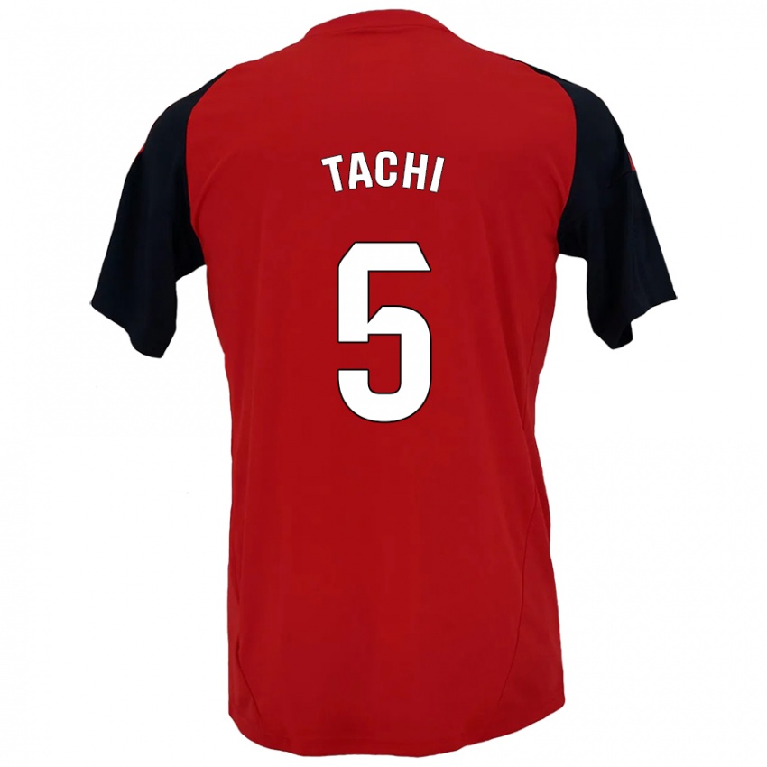 Heren Tachi #5 Rood Zwart Thuisshirt Thuistenue 2024/25 T-Shirt