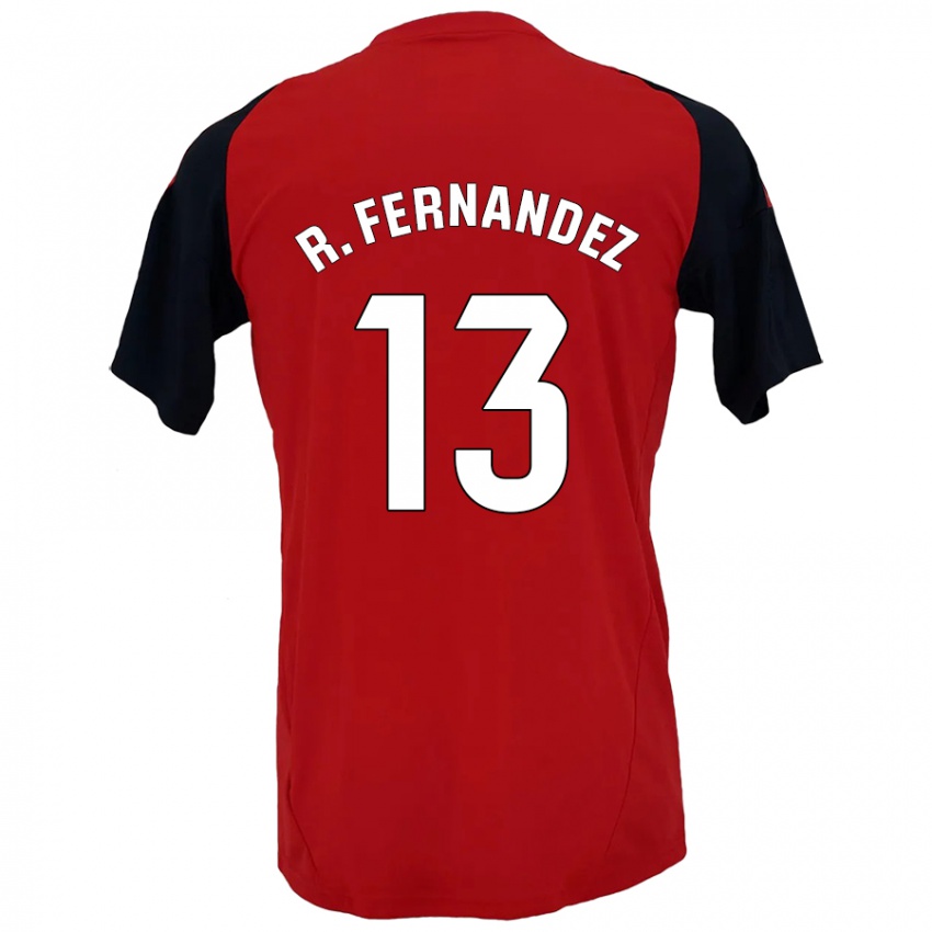 Heren Raúl Fernández #13 Rood Zwart Thuisshirt Thuistenue 2024/25 T-Shirt