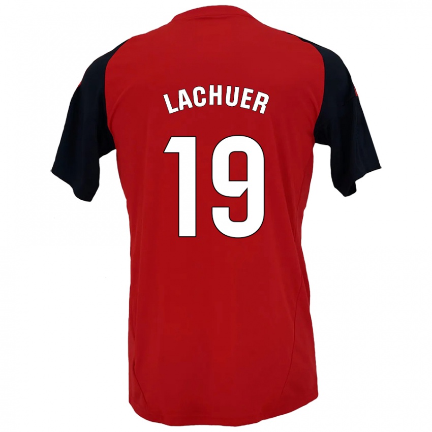 Heren Mathis Lachuer #19 Rood Zwart Thuisshirt Thuistenue 2024/25 T-Shirt