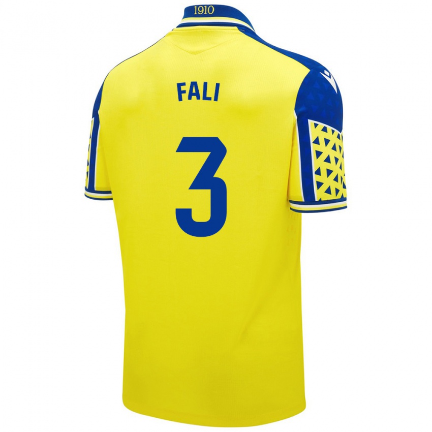 Heren Fali #3 Geel Blauw Thuisshirt Thuistenue 2024/25 T-Shirt