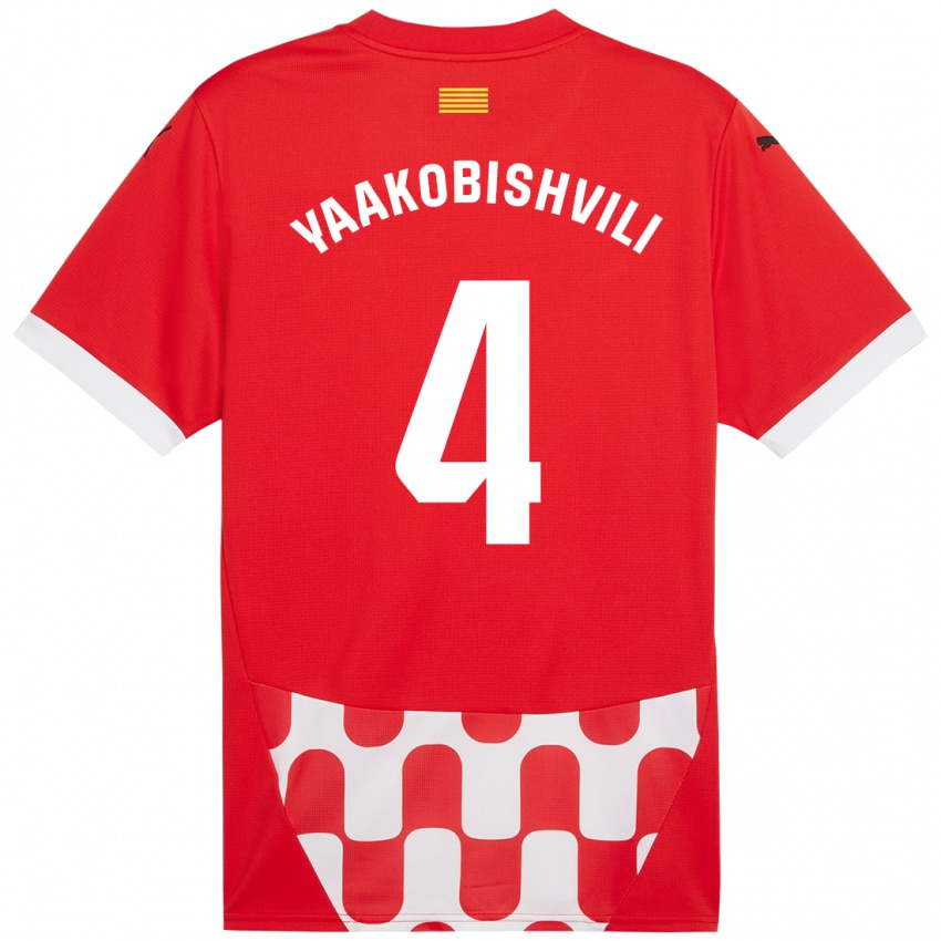 Heren Antal Yaakobishvili #4 Rood Wit Thuisshirt Thuistenue 2024/25 T-Shirt