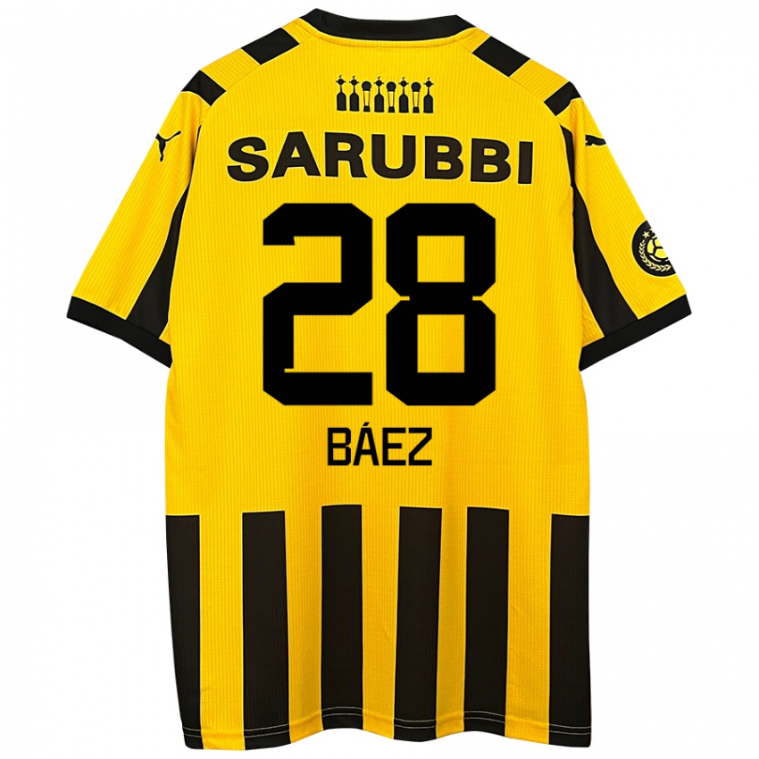 Heren Jaime Báez #28 Geel Zwart Thuisshirt Thuistenue 2024/25 T-Shirt