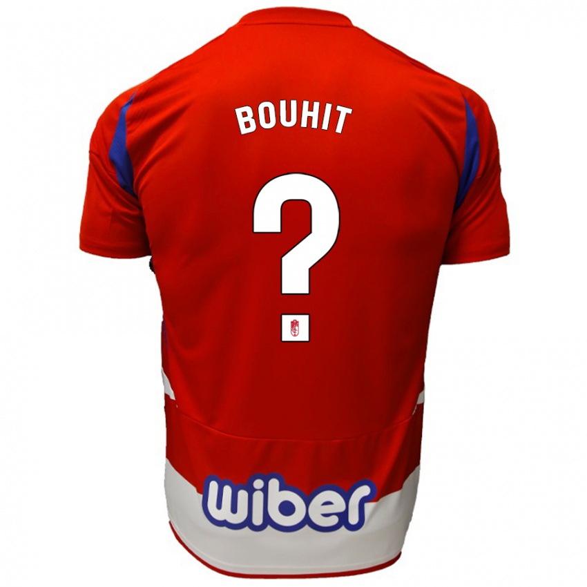 Heren Chadi Bouhit #0 Rood Wit Blauw Thuisshirt Thuistenue 2024/25 T-Shirt