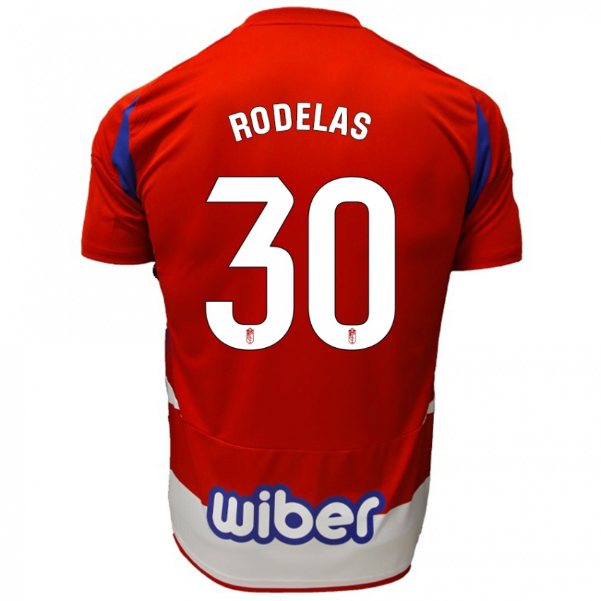 Heren Sergio Rodelas #30 Rood Wit Blauw Thuisshirt Thuistenue 2024/25 T-Shirt