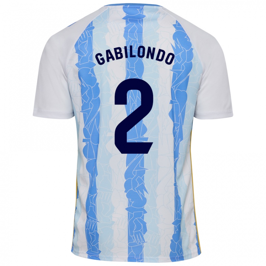 Heren Jokin Gabilondo #2 Wit Blauw Thuisshirt Thuistenue 2024/25 T-Shirt