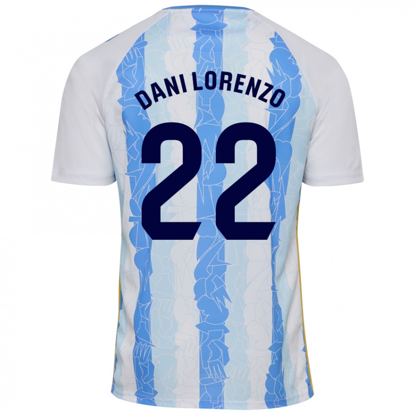 Heren Dani Lorenzo #22 Wit Blauw Thuisshirt Thuistenue 2024/25 T-Shirt