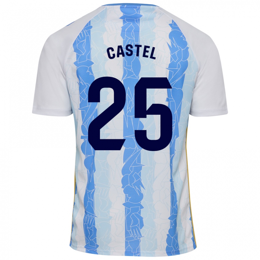 Heren Sergio Castel #25 Wit Blauw Thuisshirt Thuistenue 2024/25 T-Shirt