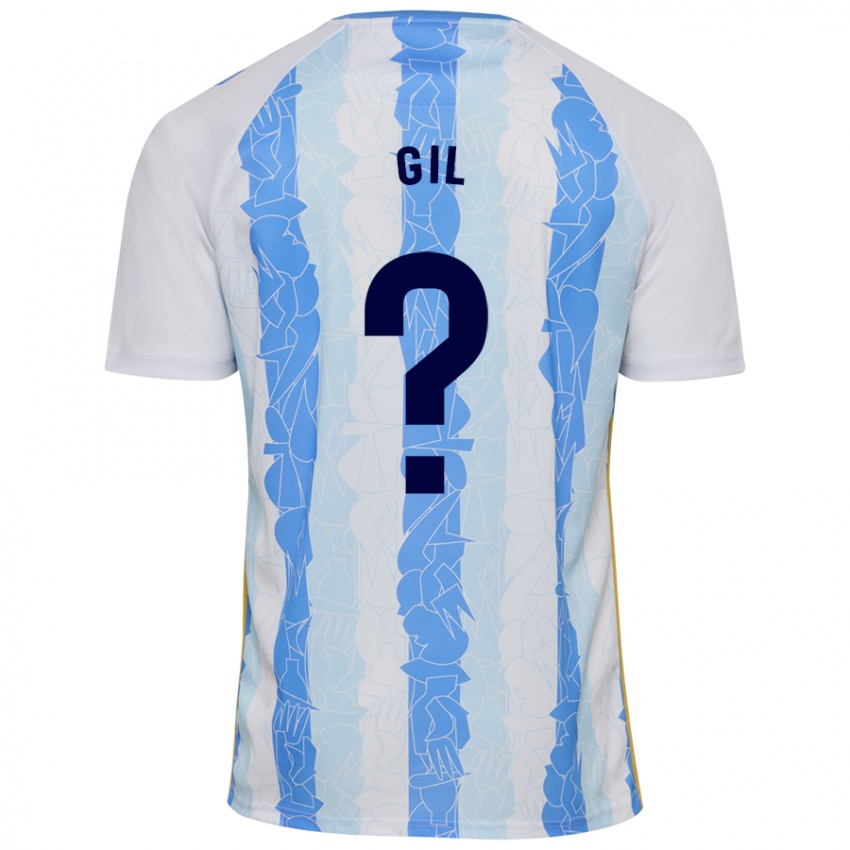 Heren José Gil #0 Wit Blauw Thuisshirt Thuistenue 2024/25 T-Shirt