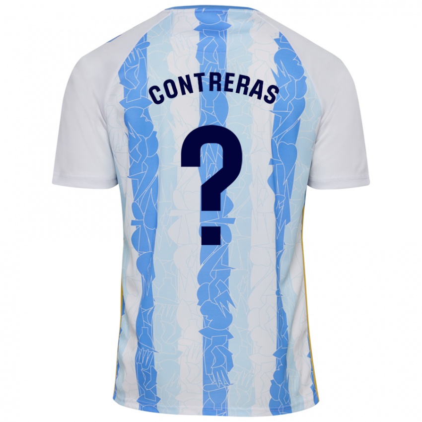 Heren Ale Contreras #0 Wit Blauw Thuisshirt Thuistenue 2024/25 T-Shirt