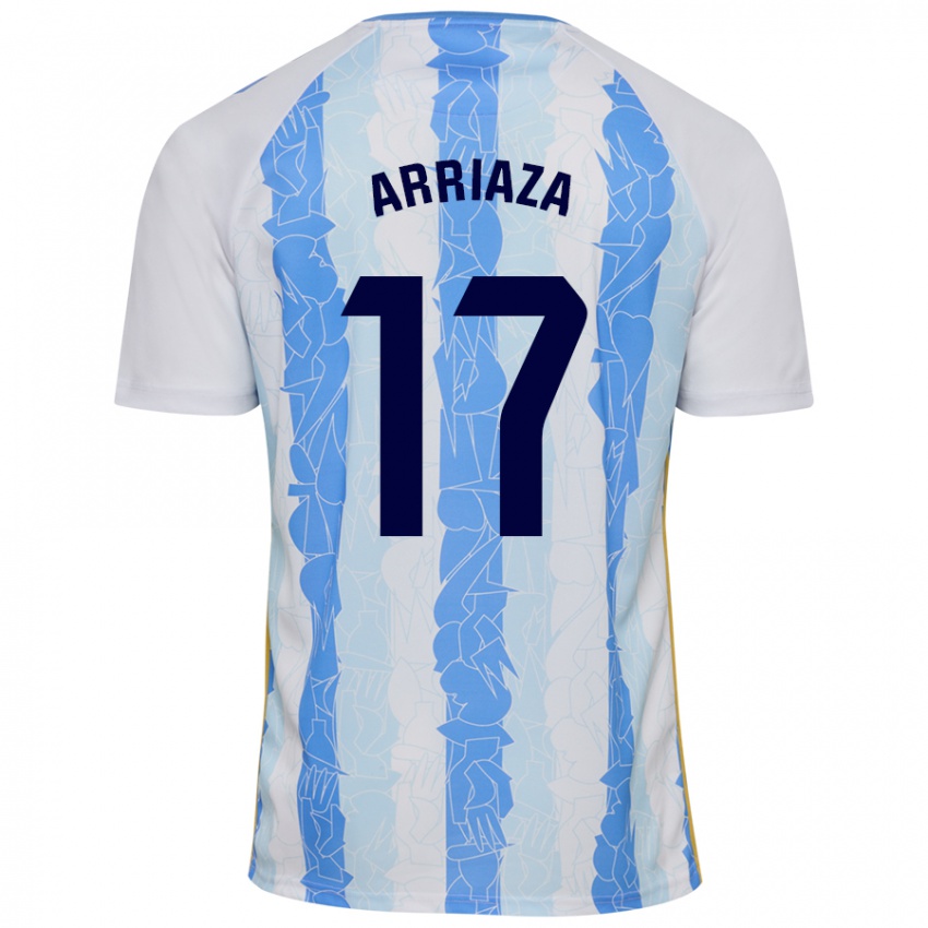 Heren Pablo Arriaza #17 Wit Blauw Thuisshirt Thuistenue 2024/25 T-Shirt