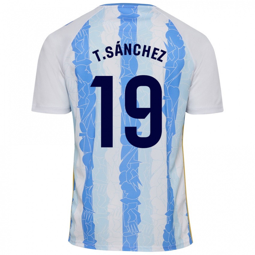 Heren Toni Sánchez #19 Wit Blauw Thuisshirt Thuistenue 2024/25 T-Shirt