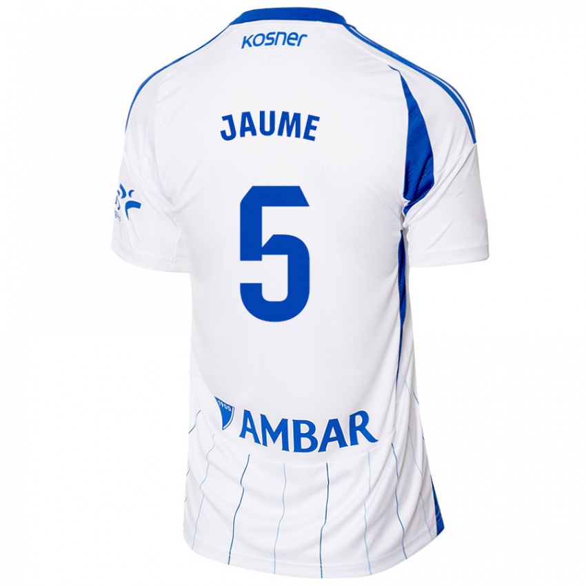 Heren Jaume Grau #5 Rood Wit Thuisshirt Thuistenue 2024/25 T-Shirt