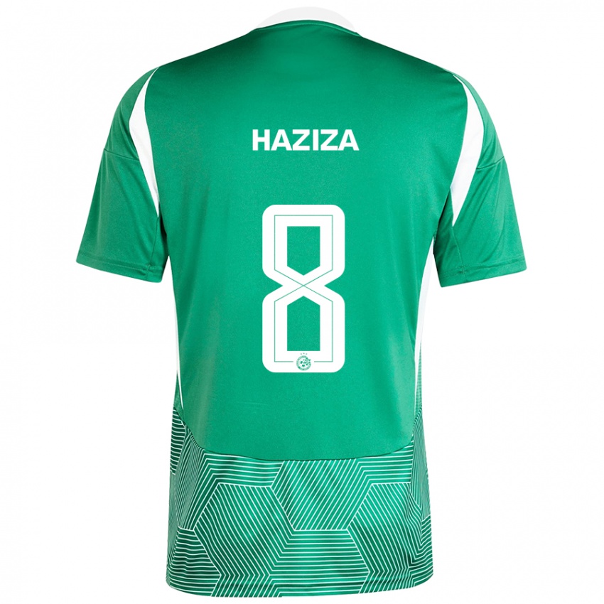 Heren Dolev Haziza #8 Groen Wit Thuisshirt Thuistenue 2024/25 T-Shirt