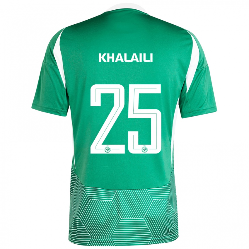 Heren Anan Khalaili #25 Groen Wit Thuisshirt Thuistenue 2024/25 T-Shirt