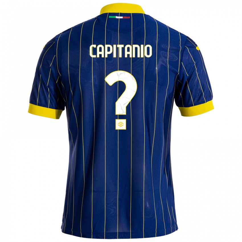 Heren Alex Capitanio #0 Blauw Geel Thuisshirt Thuistenue 2024/25 T-Shirt