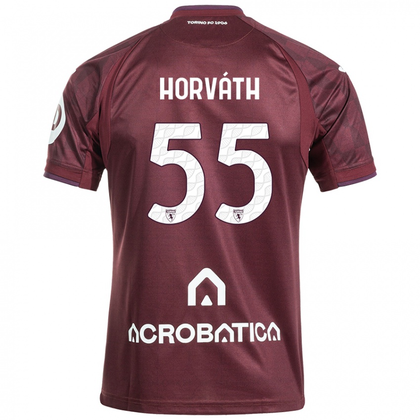 Heren Krisztofer Horváth #55 Kastanjebruin Wit Thuisshirt Thuistenue 2024/25 T-Shirt