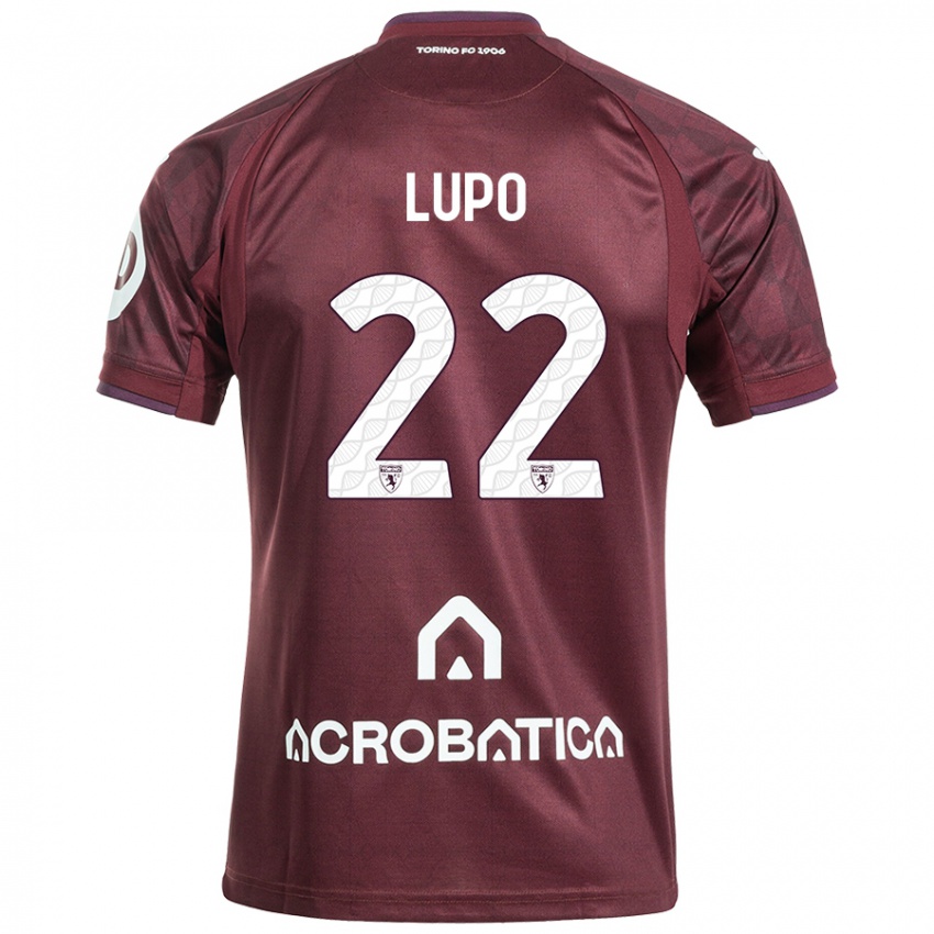 Heren Enrica Lupo #22 Kastanjebruin Wit Thuisshirt Thuistenue 2024/25 T-Shirt