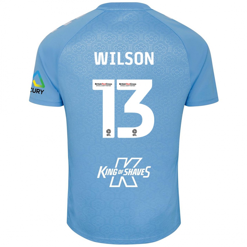 Heren Ben Wilson #13 Blauw Wit Thuisshirt Thuistenue 2024/25 T-Shirt