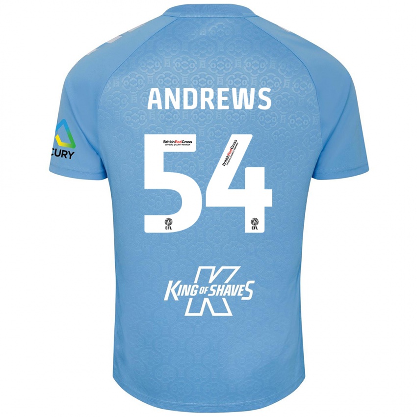 Heren Kai Andrews #54 Blauw Wit Thuisshirt Thuistenue 2024/25 T-Shirt