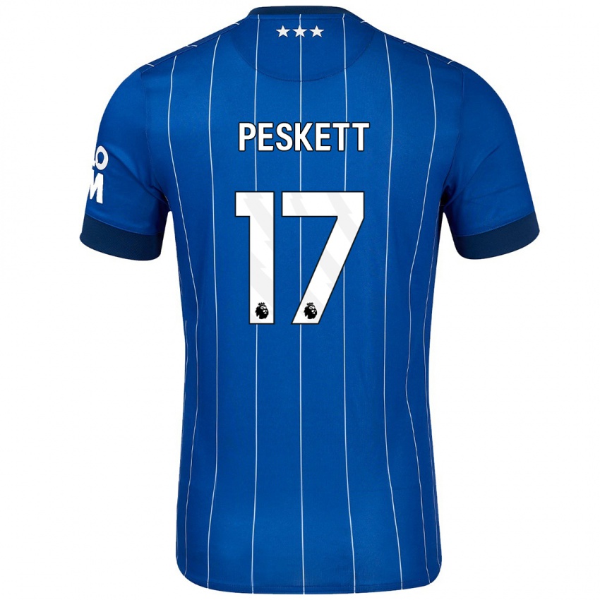 Heren Sophie Peskett #17 Marineblauw Thuisshirt Thuistenue 2024/25 T-Shirt