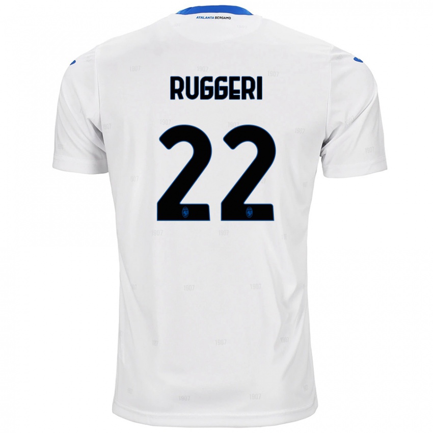 Heren Matteo Ruggeri #22 Wit Uitshirt Uittenue 2024/25 T-Shirt