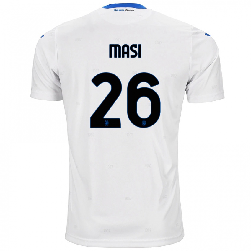 Heren Alberto Masi #26 Wit Uitshirt Uittenue 2024/25 T-Shirt