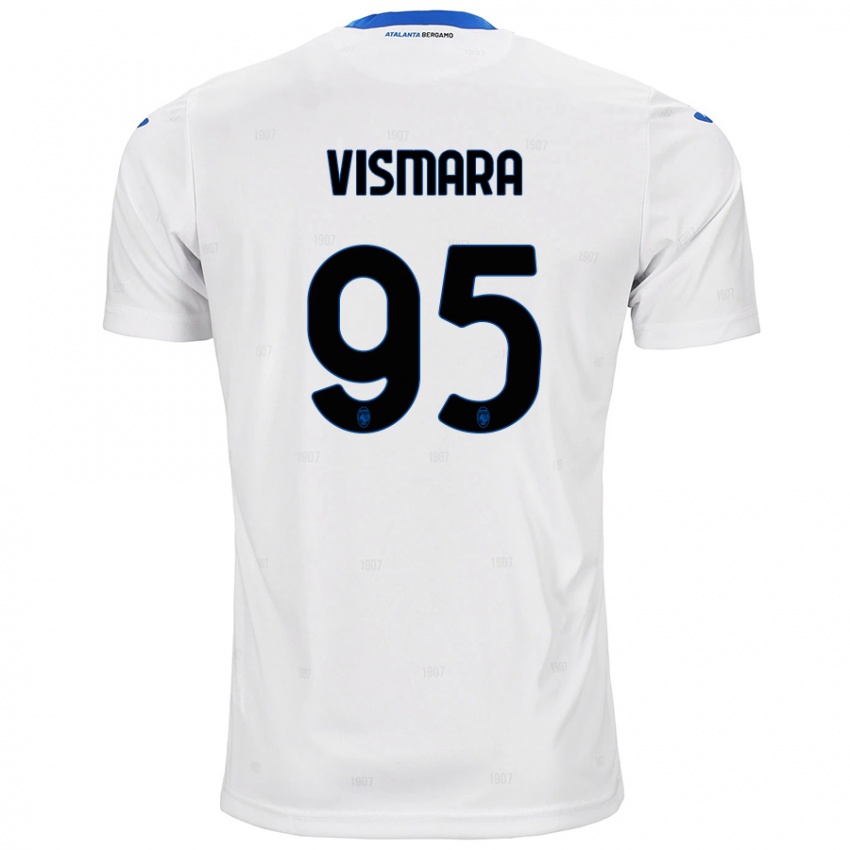 Heren Paolo Vismara #95 Wit Uitshirt Uittenue 2024/25 T-Shirt