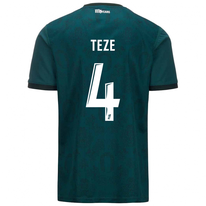 Heren Teze #4 Donkergroen Uitshirt Uittenue 2024/25 T-Shirt