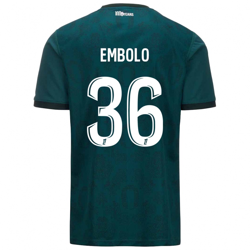 Heren Breel Embolo #36 Donkergroen Uitshirt Uittenue 2024/25 T-Shirt