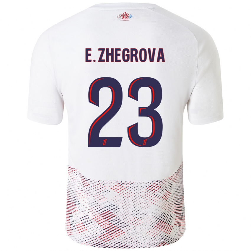 Heren Edon Zhegrova #23 Wit Koningsblauw Uitshirt Uittenue 2024/25 T-Shirt