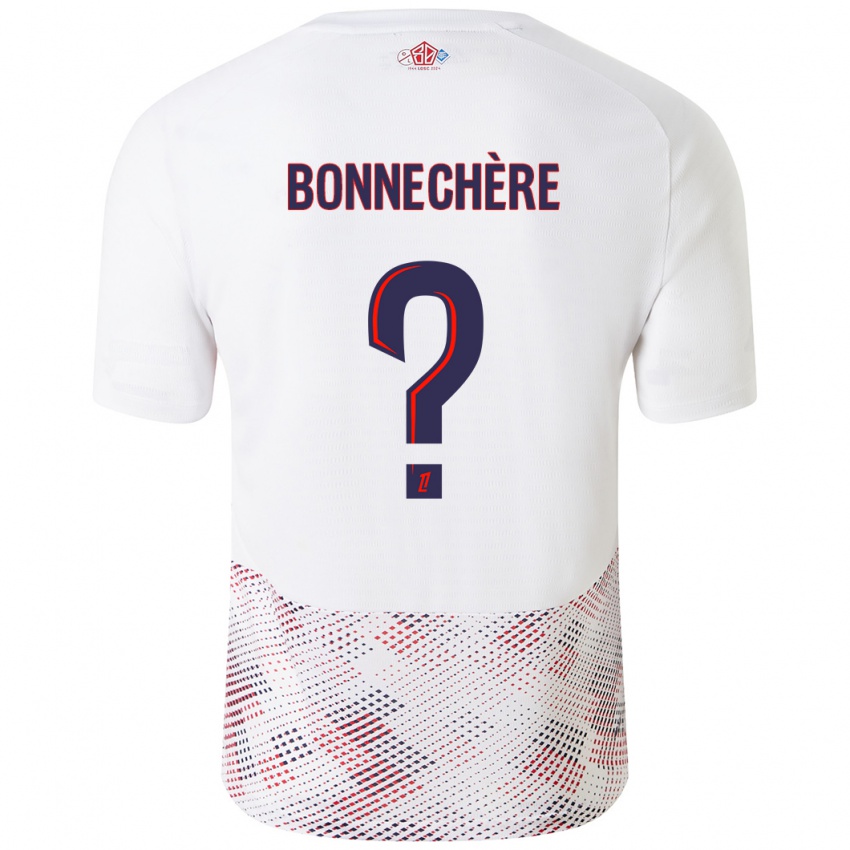 Heren Victor Bonnechère #0 Wit Koningsblauw Uitshirt Uittenue 2024/25 T-Shirt