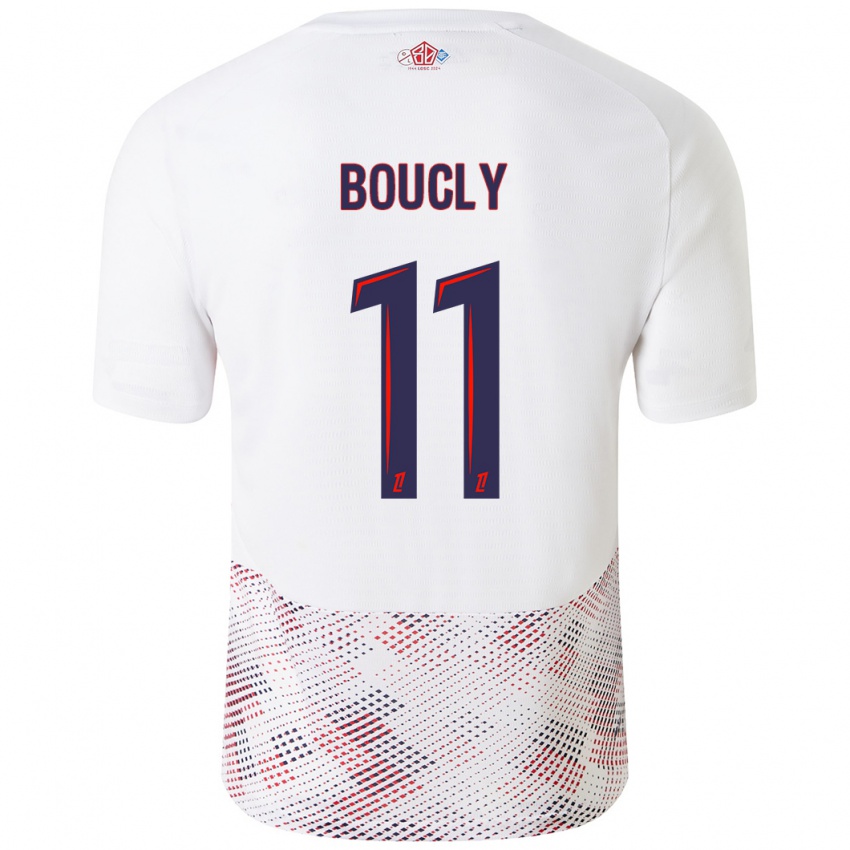 Heren Maïté Boucly #11 Wit Koningsblauw Uitshirt Uittenue 2024/25 T-Shirt