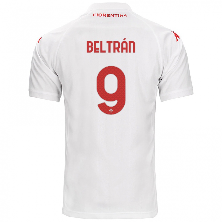 Heren Lucas Beltrán #9 Wit Uitshirt Uittenue 2024/25 T-Shirt