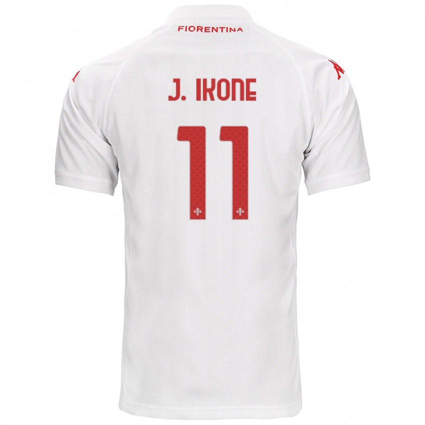 Heren Jonathan Ikone #11 Wit Uitshirt Uittenue 2024/25 T-Shirt