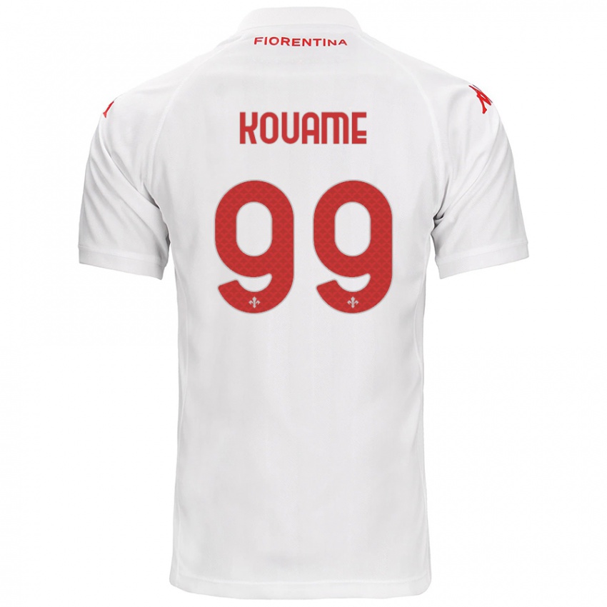 Heren Christian Kouame #99 Wit Uitshirt Uittenue 2024/25 T-Shirt