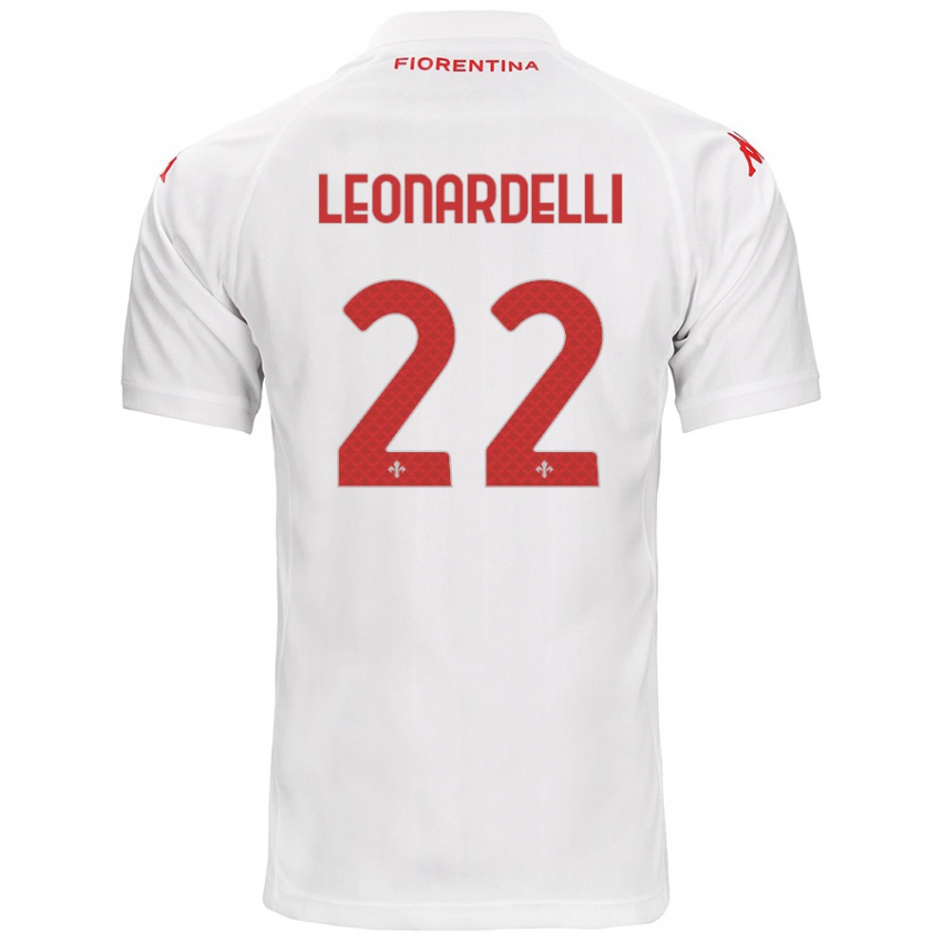 Heren Pietro Leonardelli #22 Wit Uitshirt Uittenue 2024/25 T-Shirt