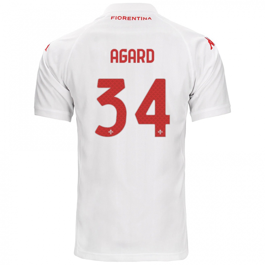 Heren Laura Agard #34 Wit Uitshirt Uittenue 2024/25 T-Shirt