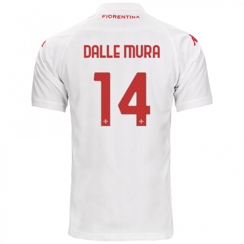 Heren Christian Dalle Mura #14 Wit Uitshirt Uittenue 2024/25 T-Shirt