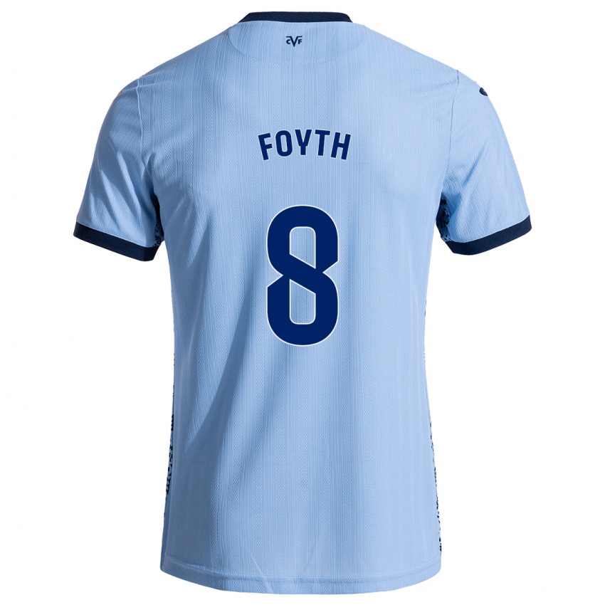 Heren Juan Foyth #8 Hemelsblauw Uitshirt Uittenue 2024/25 T-Shirt