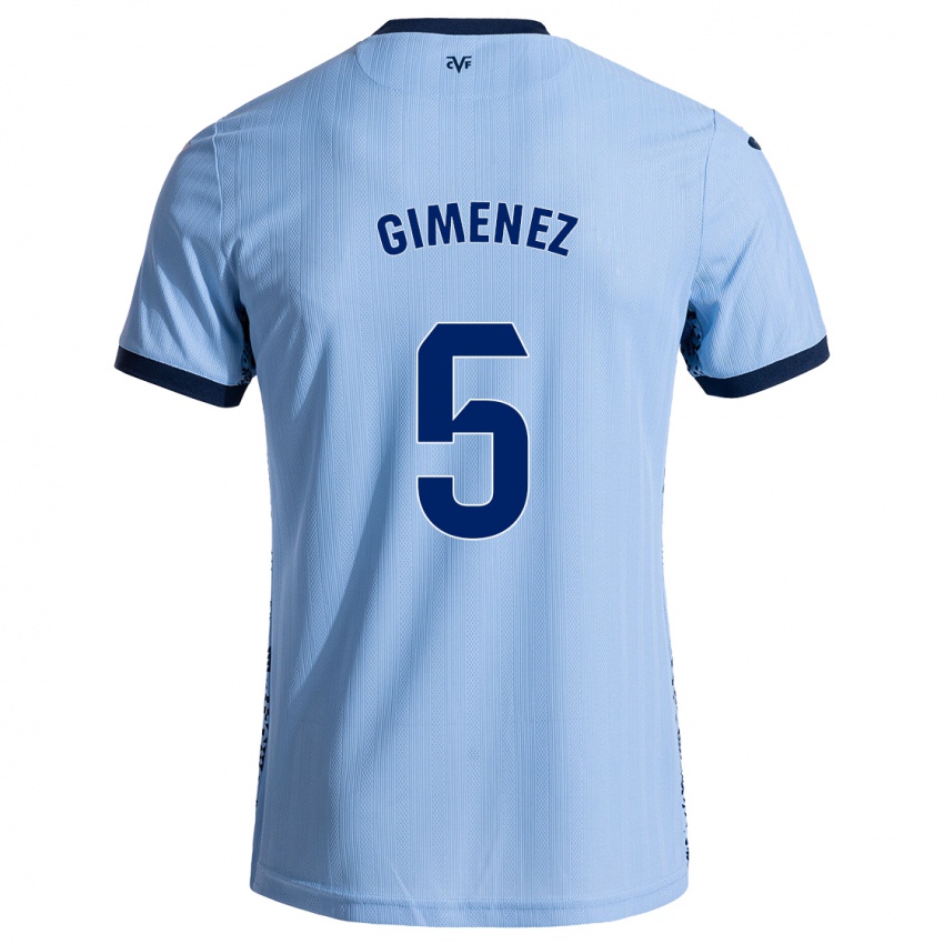 Heren Yenifer Giménez #5 Hemelsblauw Uitshirt Uittenue 2024/25 T-Shirt