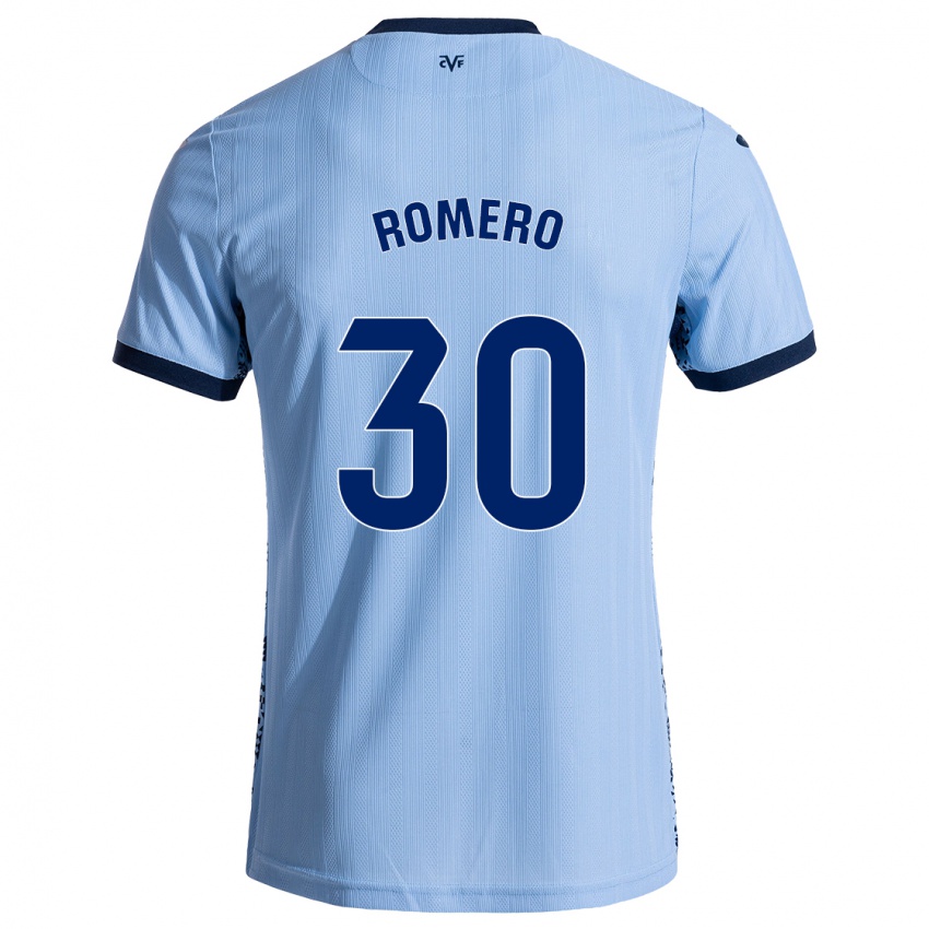 Heren Lucía Romero #30 Hemelsblauw Uitshirt Uittenue 2024/25 T-Shirt