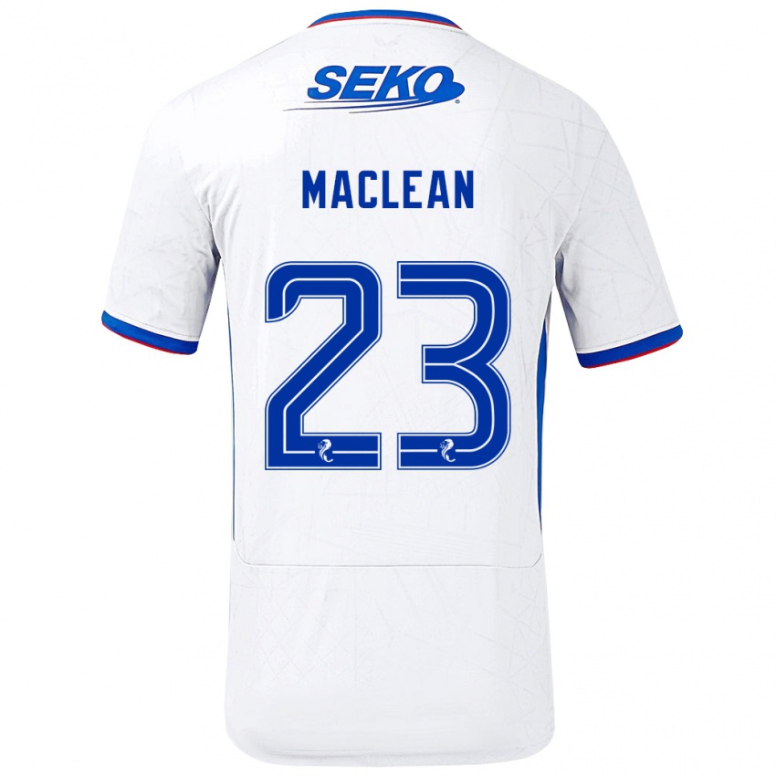 Heren Kirsty Maclean #23 Wit Blauw Uitshirt Uittenue 2024/25 T-Shirt