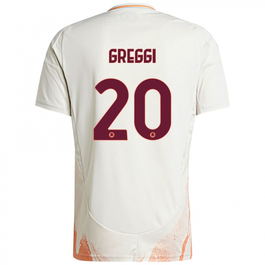 Heren Giada Greggi #20 Crème Wit Oranje Uitshirt Uittenue 2024/25 T-Shirt