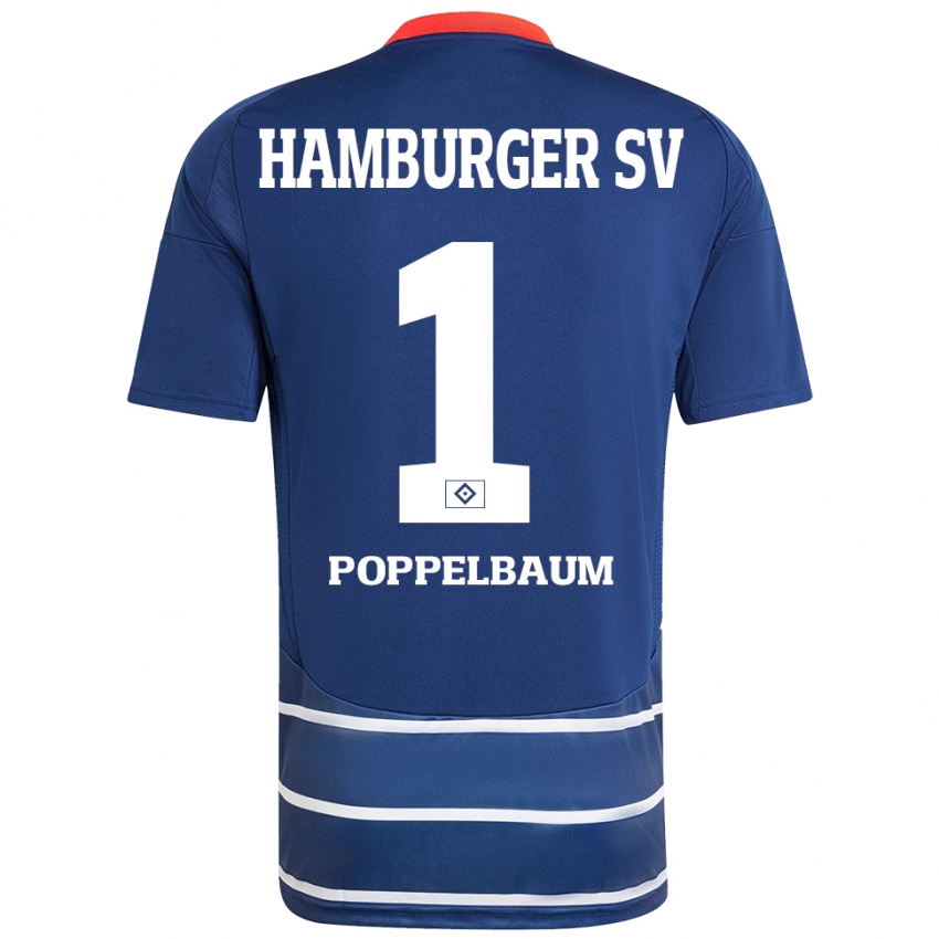 Heren Colin Poppelbaum #1 Donkerblauw Uitshirt Uittenue 2024/25 T-Shirt