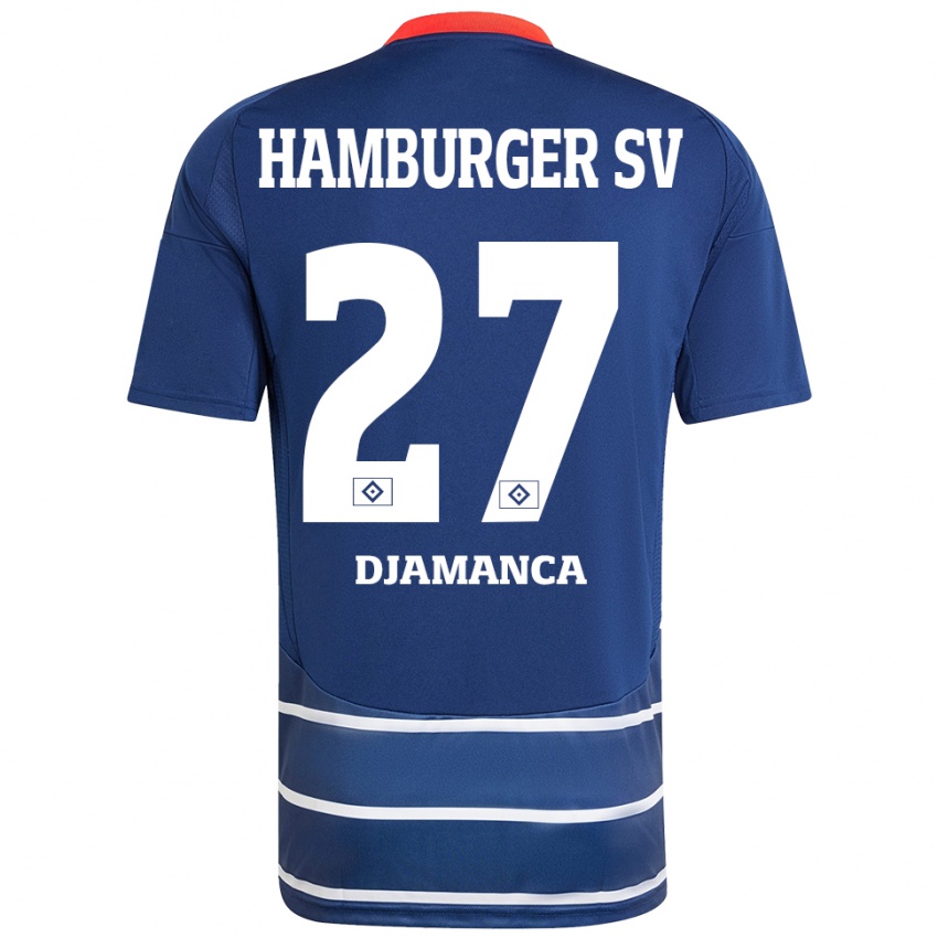 Heren Ismaila Djamanca #27 Donkerblauw Uitshirt Uittenue 2024/25 T-Shirt