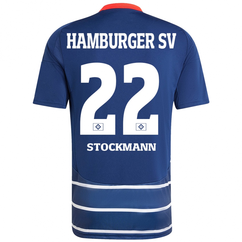 Heren Sarah Stöckmann #22 Donkerblauw Uitshirt Uittenue 2024/25 T-Shirt