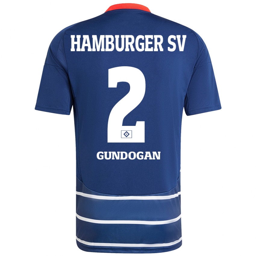 Heren Haci Gündogan #2 Donkerblauw Uitshirt Uittenue 2024/25 T-Shirt