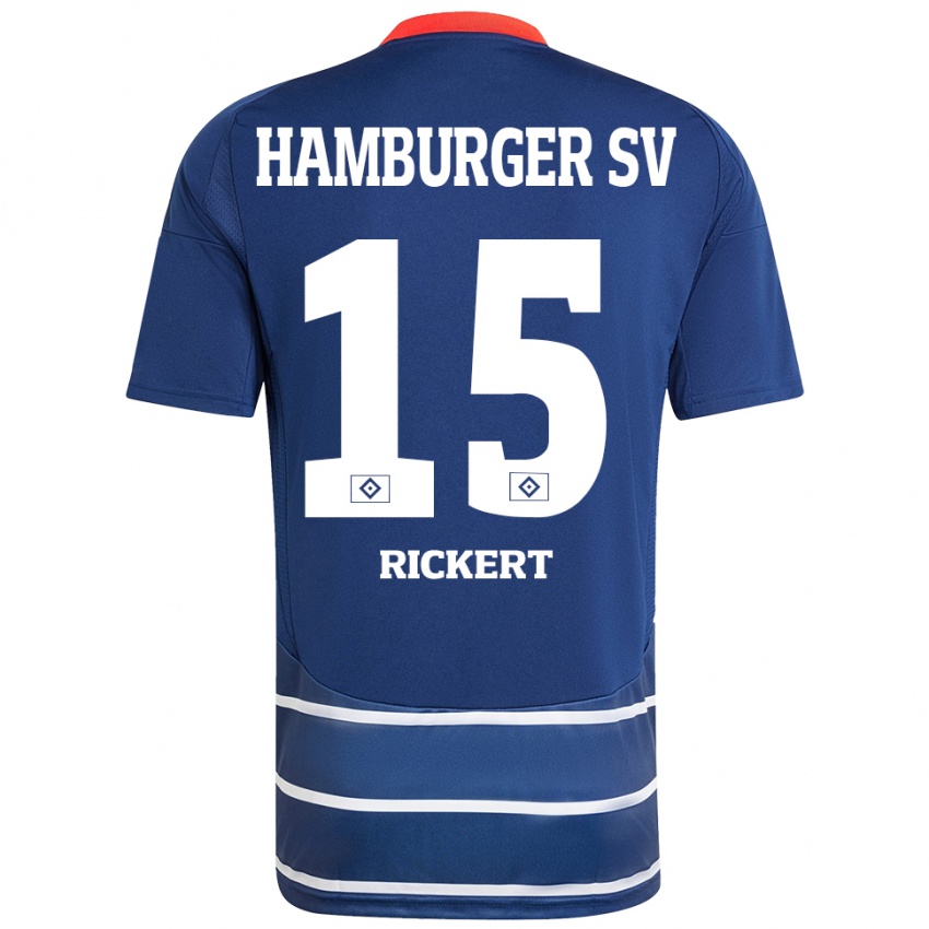 Heren Manja Rickert #15 Donkerblauw Uitshirt Uittenue 2024/25 T-Shirt